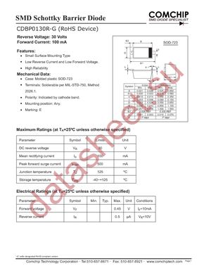 CDBP0130R-G datasheet  